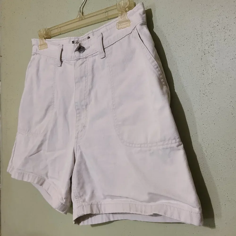 Vintage Wrangler for Women Flat‎ Front Cargo Shorts Womens 8 Bone Long Rise